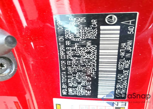 JTHFE2C20A2502290: 72444785