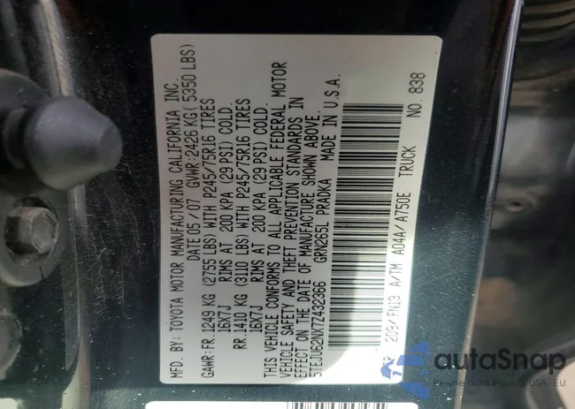 5TEJU62NX7Z432366: 75217425