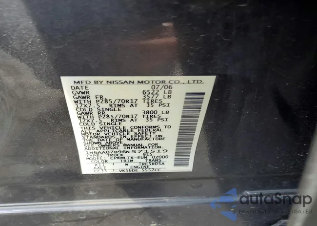 1N6AA07B96N571519: 74900525