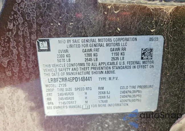 LRBFZRR46PD148441: 73820135