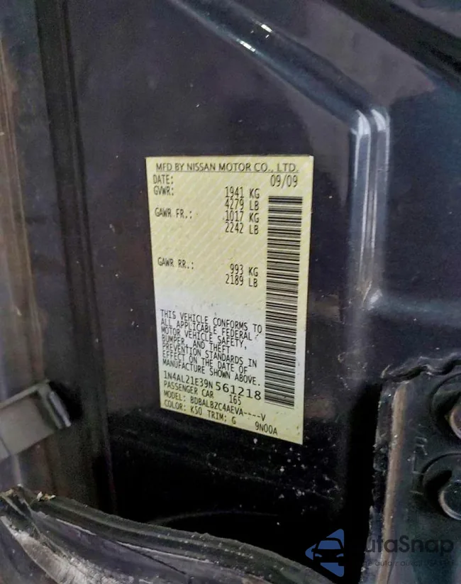 1N4AL21E39N561218: 72389055