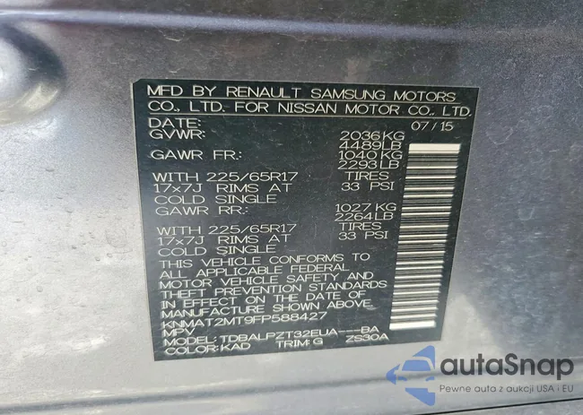 KNMAT2MT9FP588427: 98162895