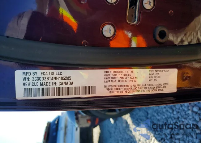 2C3CDZBT4NH185285: 99437615