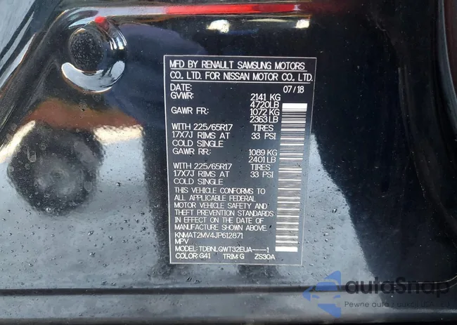 KNMAT2MV4JP612871: 73610745