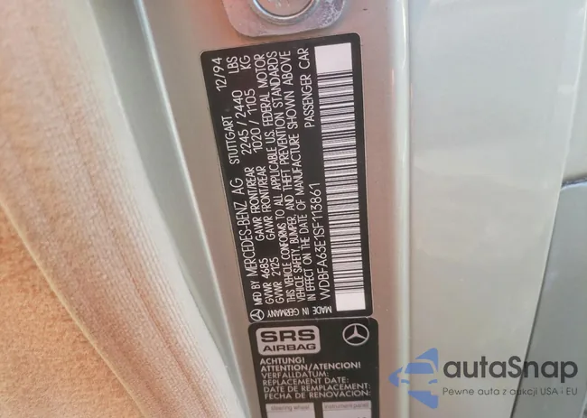 WDBFA63E1SF113861: 72758465