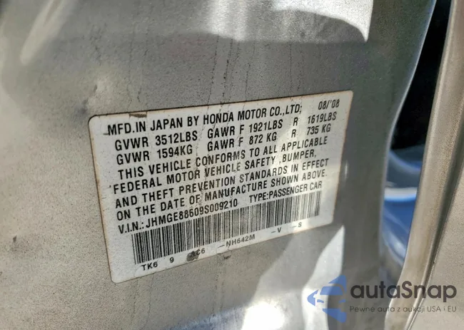 JHMGE88609S009210: 73451715