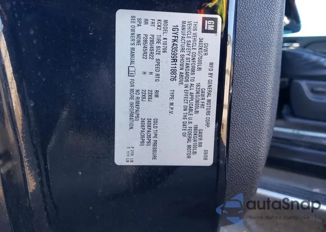 1GYFK43599R118876: 73909045