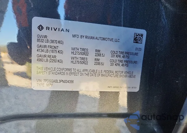 7PDSGABL3PN004356: 73095995