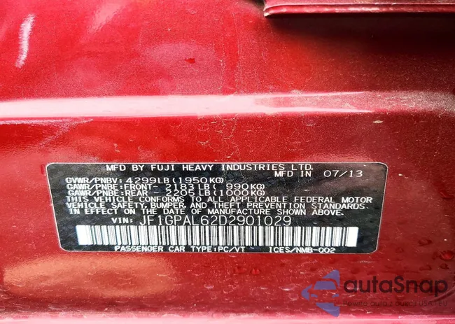 JF1GPAL62D2901029: 74075645