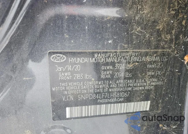 5NPD84LF7LH581067: 74836085