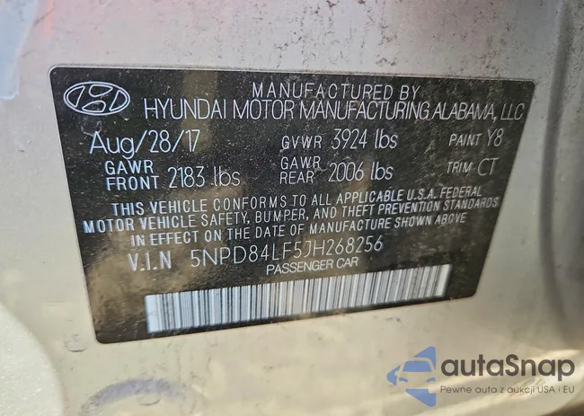 5NPD84LF5JH268256: 99018455