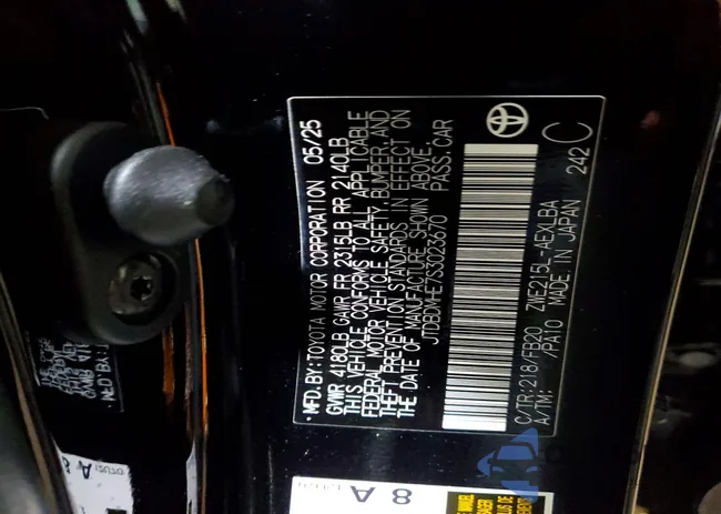 JTDBDMHE7S3023670: 98666345