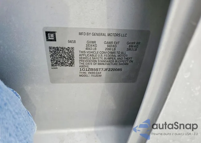 1G1ZB5ST7JF220085: 72396475