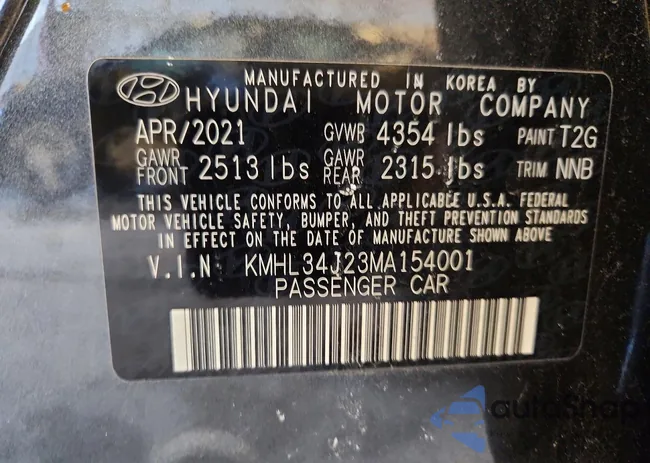 KMHL34J23MA154001: 74100575