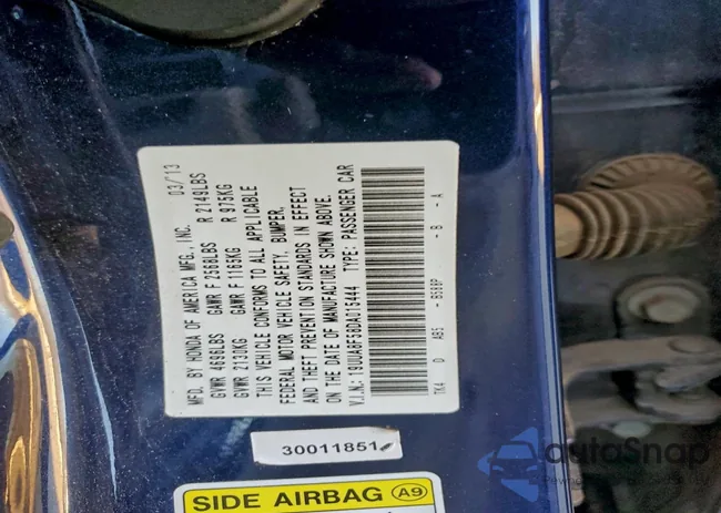 19UUA8F58DA015444: 73118175