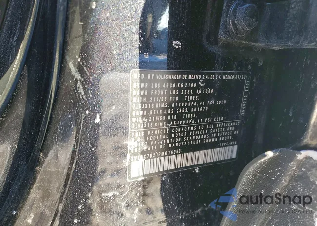 3VV8X7B21RM016998: 75070855