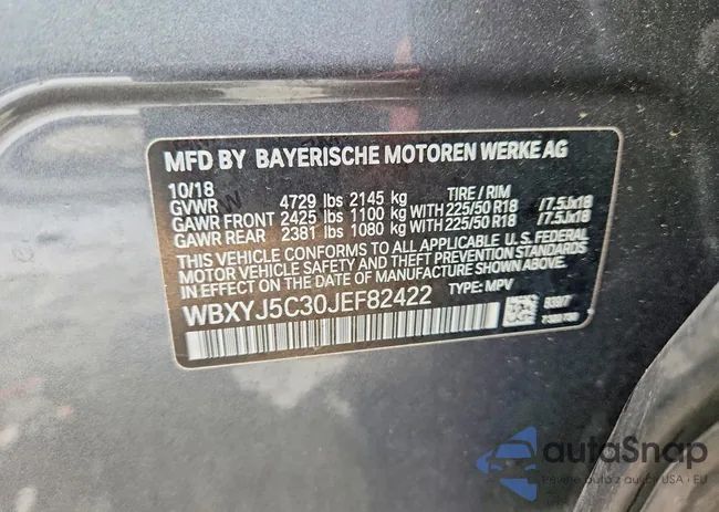 WBXYJ5C30JEF82422: 98983445