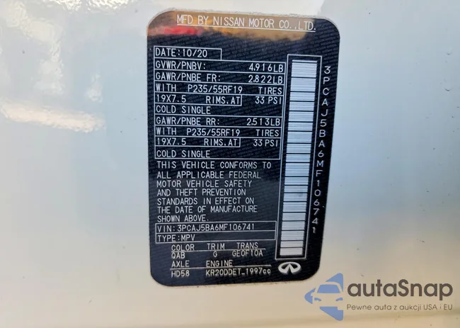 3PCAJ5BA6MF106741: 98890015