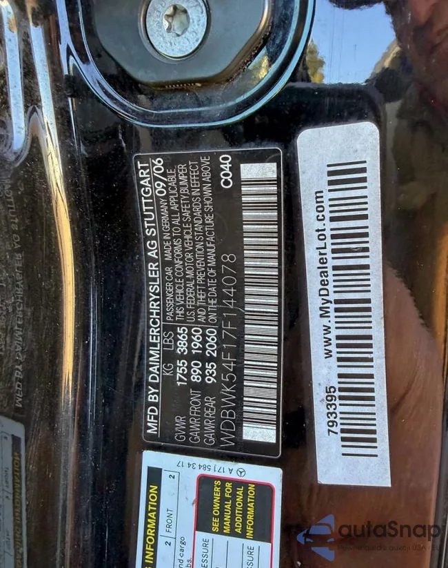 WDBWK54F17F144078: 73973245