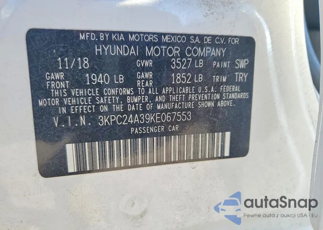 3KPC24A39KE067553: 72894875