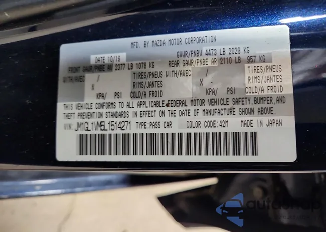 JM1GL1VM5L1514271: 99368115