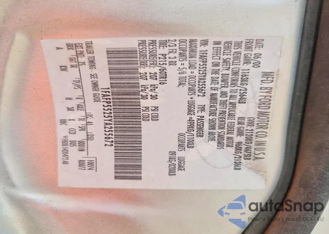 1FAFP5525YA255672: 74908895