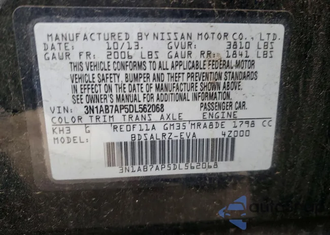 3N1AB7AP5DL562068: 74411495