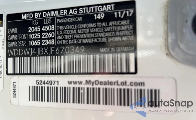 WDDWJ4JBXJF670349: 99688115