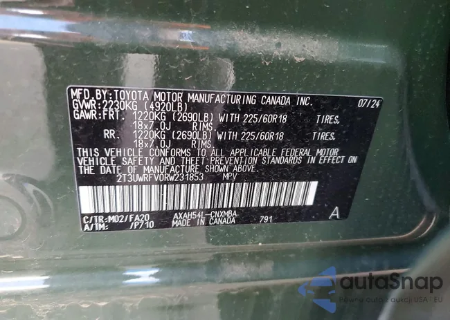 2T3UWRFV0RW231853: 73928985