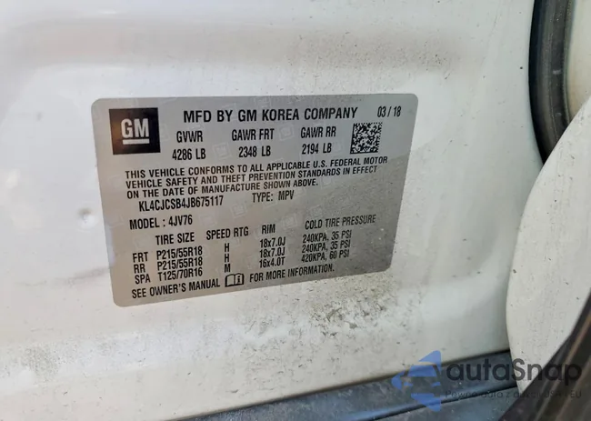 KL4CJCSB4JB675117: 75379765