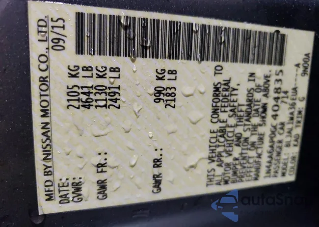 1N4AA6AP0GC404835: 98761825