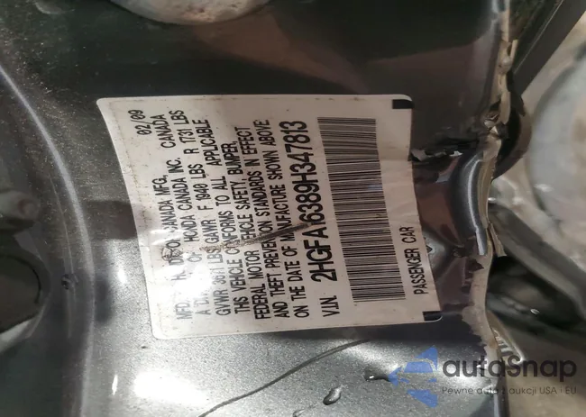 2HGFA16389H347813: 72267795