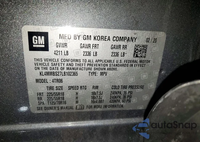 KL4MMBS27LB102365: 73605365