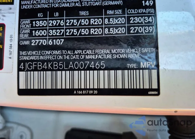 4JGFB4KB5LA007465: 75284785