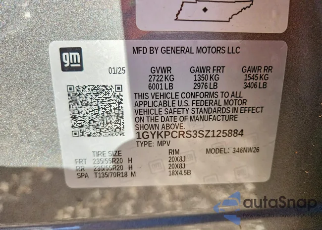 1GYKPCRS3SZ125884: 73865425