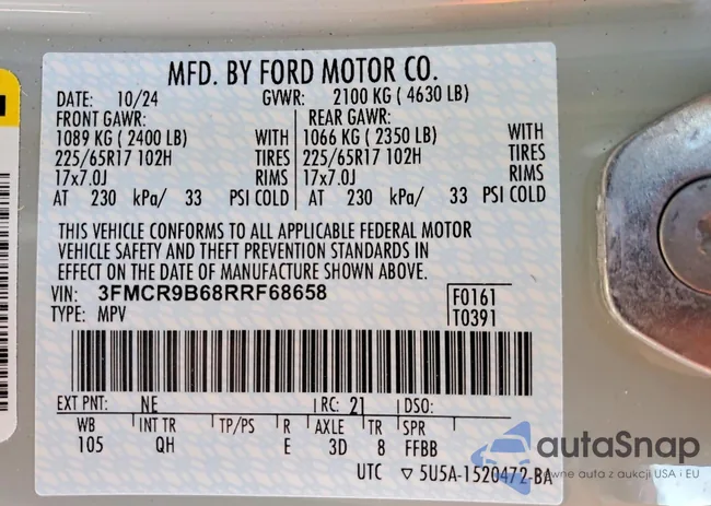 3FMCR9B68RRF68658: 99513805