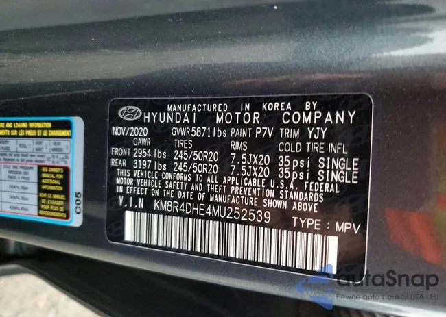 KM8R4DHE4MU252539: 97607735