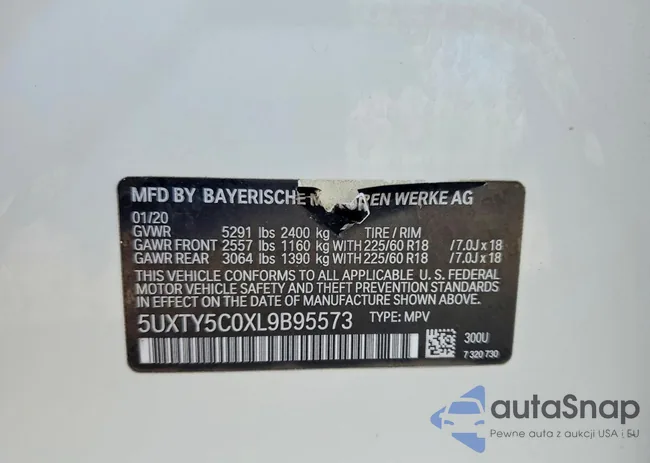 5UXTY5C0XL9B95573: 99661045