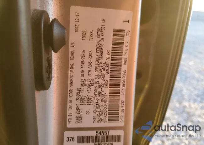 5TFAZ5CN2JX056237: 96631245