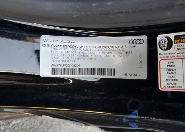 WAUY8LFF2G1092061: 74260765