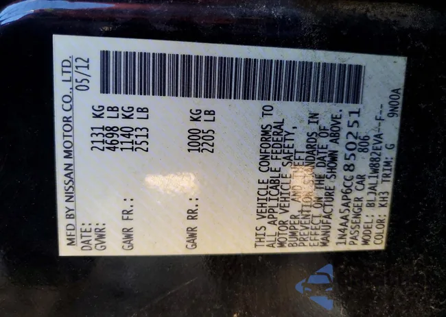 1N4AA5AP6CC850251: 73424965