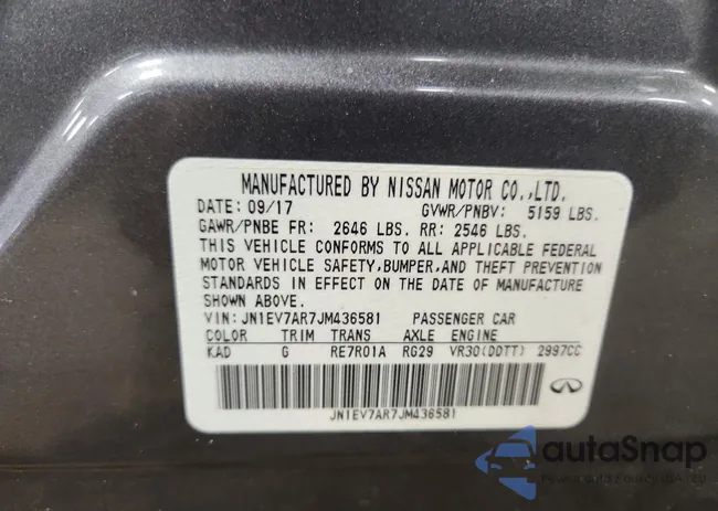 JN1EV7AR7JM436581: 72473445