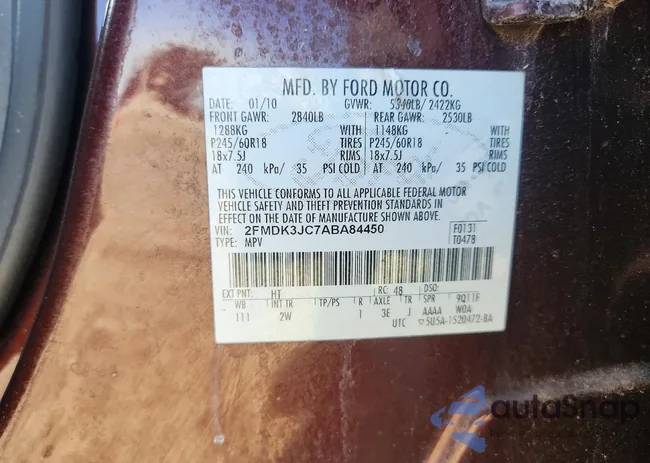 2FMDK3JC7ABA84450: 73451665