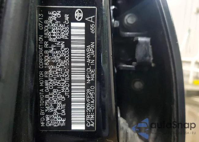 JTDKDTB34D1550033: 72334165