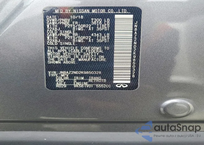 JN8AZ2ND2K9850328: 74479445