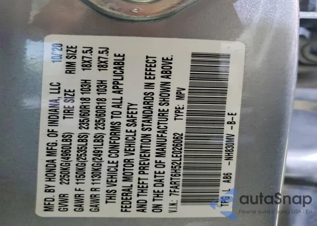 7FART6H52LE026062: 99935065