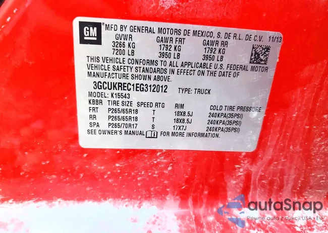 3GCUKREC1EG312012: 99038685