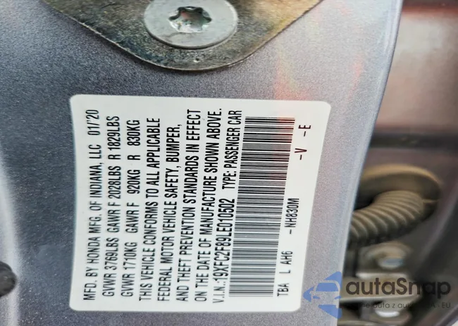 19XFC2F89LE010502: 72141745