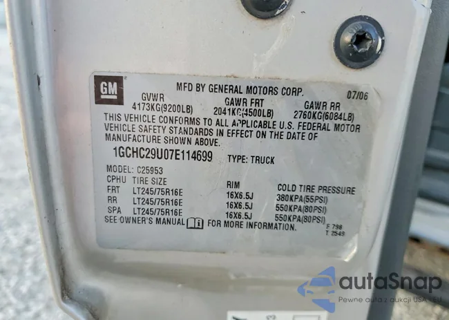 1GCHC29U07E114699: 73701565