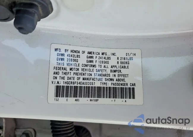 1HGCR6F54EA003057: 75595955